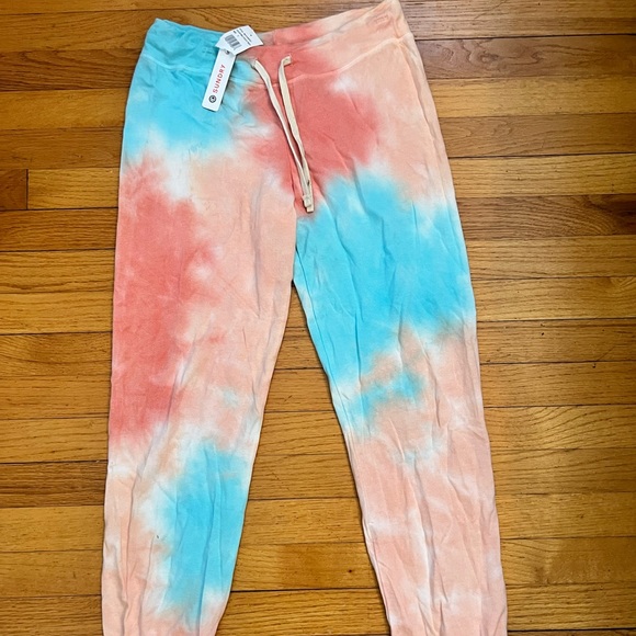 Sundry Multicolor Tie Dye Basic Sweatpants NEW - Picture 6 of 10